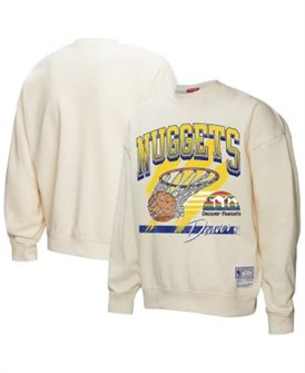 Женское худи Mitchell &amp, Ness Denver Nuggets Brush Bucket с длинными рукавами и флисовой подкладкой 11030160