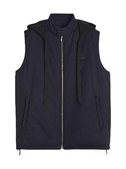 Жилет Lanvin из технического хлопка с высоким воротником и молнией, произведённый в Италии 11011296