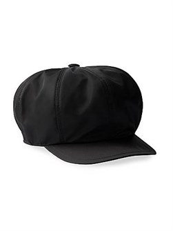 Prada Шляпа Newsboy из Re-Nylon с эмалевым треугольным логотипом, 100% переработанный полиамид, производство в Италии 11030548