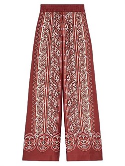 Брюки La Double J из серого шелкового твила с эластичным поясом и скрытыми карманами 11016148