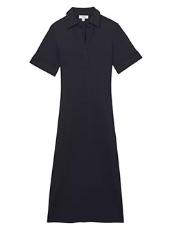 Reiss Топ Astrid с воротником Johnny, короткими рукавами и V-образным вырезом, 66% вискоза, 29% нейлон, 5% эластан 10041911