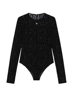 Лонгслив-боди с принтом питона и металлической эмблемой 4G, Givenchy, Италия 11026564