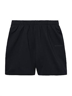 Шерстяные шорты I Love Paris от Balenciaga с резинкой и карманами, 100% хлопок 11028686