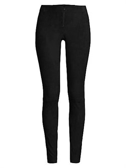 Замшевые леггинсы Alice + Olivia с эффектом рокерского шика, высотой талии 20 см и длиной внутреннего шва 76 см 11019540