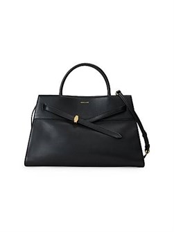 Veronica Beard Крупная стильная кожаная сумка с верхними ручками и регулируемым плечевым ремнём, 43 см Ш x 26 см В x 16 см Г 11020082