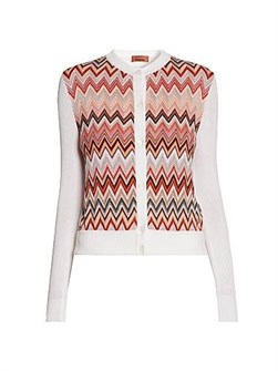 Кардиган Missoni из нежной смеси хлопка и вискозы с жаккардовым узором, Италия 11020654