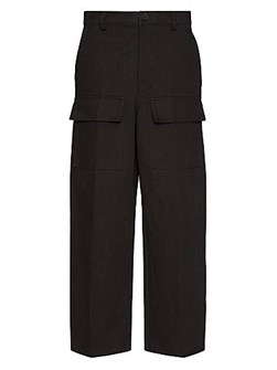 Хлопковые брюки-карго стандартной посадки от Valentino Garavani с двумя боковыми и передними карманами 11020801