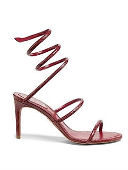 Кожаные сандалии Wrap 80MM с открытым носком и итальянским качеством от Rene Caovilla 11027922