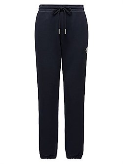 Спортивные штаны Moncler из мягкого хлопкового флиса с эластичным поясом и боковыми карманами 11016516