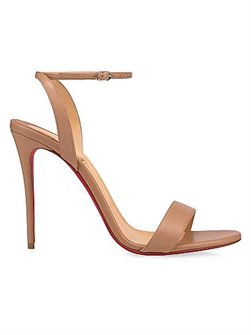 Сандалии Loubigirl с элегантными ремешками и каблуком 100 мм из нубука от Christian Louboutin 11010604