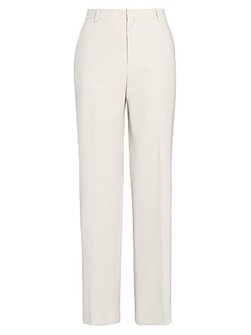 Классические хлопковые брюки прямого кроя с завышенной талией от Victoria Beckham, 100% хлопок 11011253