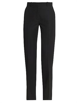 Штаны Le Camargue из 100% шерсти с прямым кроем и складками спереди от Jacquemus 11014438