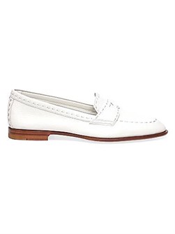 Кожаные лоферы Santoni Marlene с круглым носом и кожаной подкладкой, изготовленные в Италии 11026081