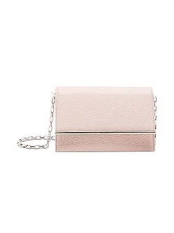 McQueen Мини-сумка Cross-Bar из текстурированной кожи с ручкой и молнией, 8.5',', x 5.3',', x 4',', 11025153