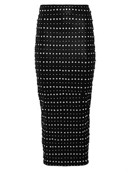 Retrofete Юбка Whitley из натуральной кожи с изысканной отделкой и регулируемым разрезом, ручная работа 11016333