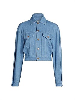 Джинсовая куртка Cliff от anOnlyChild с классическим воротником и нагрудными карманами, 100% лиоцелл 11028287