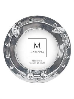 Mariposa Алюминиевая рамка-иллюминатор для фото, 16 см x 2,7 см x 16 см, стильный морской декор 11014818