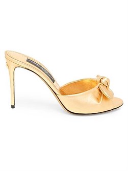 Элегантные босоножки Dolce &amp, Gabbana Special Opportunities с открытым носком и бантиком на тонком каблуке 11009205