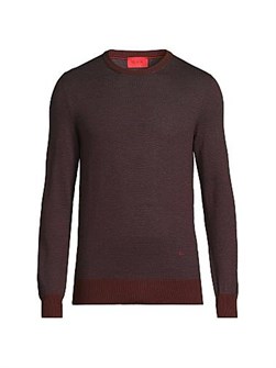 Лонгслив Isaia с рибанной отделкой из шерсти, шелка и кашемира, 49% шерсти, Италия 11011436