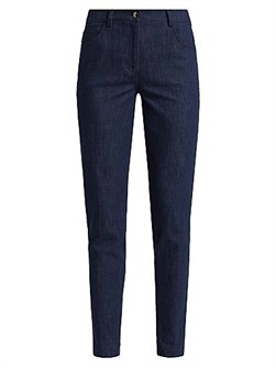 Эластичные брюки Magda Akris с манжетами и пятью карманами, узкие к низу 11019142