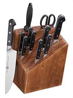 ZWILLING J.A. Henckels Профессиональный набор кухонных ножей из 12 предметов с эргономичными ручками и лезвиями из высокоуглеродистой стали 11024172