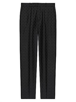 Жаккардовые узкие брюки с монограммой Givenchy из 72,73% шерсти и 27% шелка, Италия 11027054