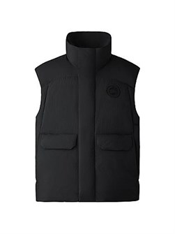 Нейлоновая жилетка Wilu от Canada Goose с воротником-стойкой, карманами и застежкой-молнией, производство Канада 11019250