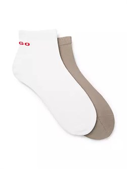 Двухпарные короткие носки от Hugo Boss из эластичного смесового материала для кроссовок 10043072