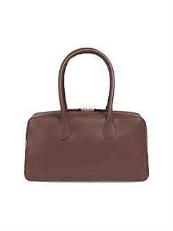 LOULOU DE SAISON Сумка-боллер из мягкой кожи: компактная модель с верхними ручками и открытым верхом 11028408