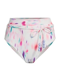 Change of Scenery Бикини с высокой талией и поясом из переработанного нейлона с рисунком ',Hazy Ikat',, эластичным поясом и средней степенью покрытия 11012455