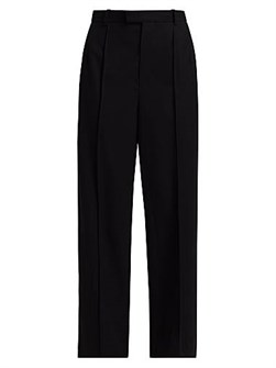 Шерстяные штаны RHW из итальянской шерсти с высокой талией и прямыми штанинами, Rosie Huntington-Whiteley x WARDROBE.NYC 11019830