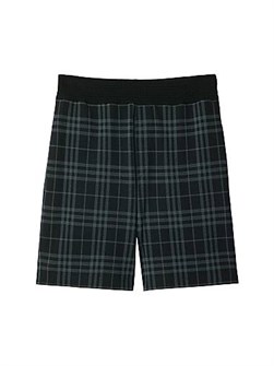 Шорты Burberry Relaxed Fit из растягивающегося хлопка с клетчатым узором и эластичным поясом 11025100