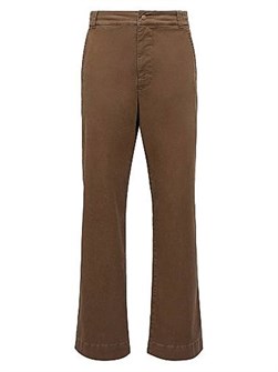 Штаны из хлопкового габардина от Moncler с эластичным поясом и карманами, произведены в Италии 11016214