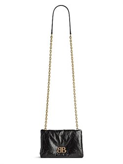 Balenciaga Сумка-кроссбоди Monaco Nano из мягкой овчины с цепочкой и магнитной застежкой 11008676