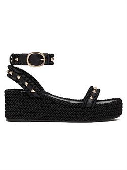 Женские сандалии Valentino Garavani Rockstud с регулируемым ремешком на платформе 11026857