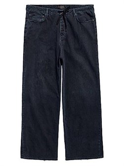 Oversized джинсы Baggy Balenciaga из окрашенного японского денима с завязками на поясе, производство в Италии 11015078