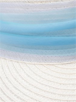 Eugenia Kim Шляпа-визор Ricky с органзой и большим бантом из льна, хлопка и полиэстера, солнцезащитная 11026821