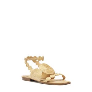 Плоские сандалии Arezzo Gia с квадратным носком и регулируемым ремешком на лодыжке 10043342