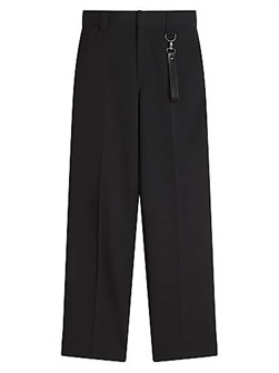 Элегантные прямые шерстяные брюки Lanvin с боковыми карманами, сделанные в Италии 11023633