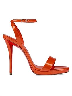 Сандалии на каблуке из лакированной кожи Miss Z Queen 120MM от Christian Louboutin 11013056