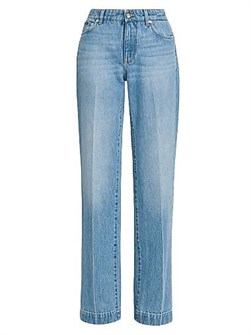 Джинсы прямого кроя Dolce &amp, Gabbana с эффектом потёртости, 100% хлопок, произведено в Италии 11021719