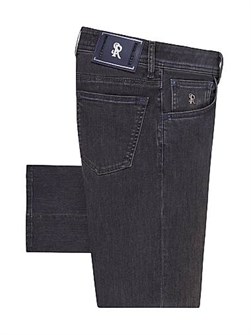 Джинсы Slim Fit Stefano Ricci из плотного денима, с пятью карманами и логотипом SR, произведены в Италии 11013374