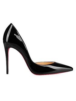 Christian Louboutin Туфли Iriza 100MM из лакированной кожи с элегантным дизайном и утонченным острым носком 11019470