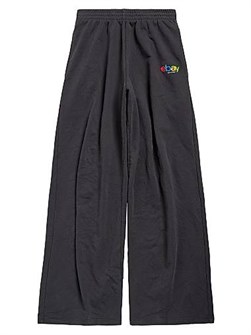 Унисекс брюки Balenciaga Ebay Baggy из флиса, с эластичным поясом и карманами, 100% хлопок 11021412