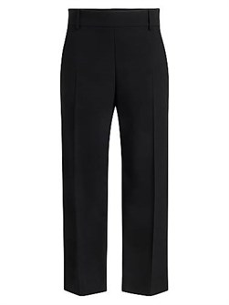 Брюки Khaite Cam из стрейчевой ткани с передними защипами, Италия, 78% вискоза 11010054