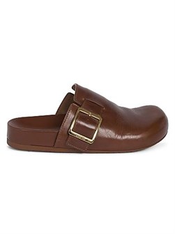Женские кожаные мюли Loewe Ease Buckle с круглым носком и удобной подошвой 11024168