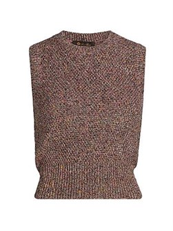 Топ Ispra из шелка и кашемира от Loro Piana с ярким переплетением, 75% шелка и 25% кашемира, Италия 11028918