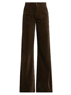 Широкие вельветовые джинсы Theodora с высокой талией и карманами, Ramy Brook 11025087