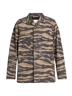 Камуфляжная спортивная куртка от Jil Sander с воротником, длинными рукавами и карманами 11021162