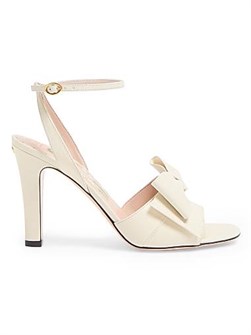 Сандалии Bowow Valentino Garavani из детской кожи на каблуке 95 мм с регулируемым ремешком на щиколотке 11009670